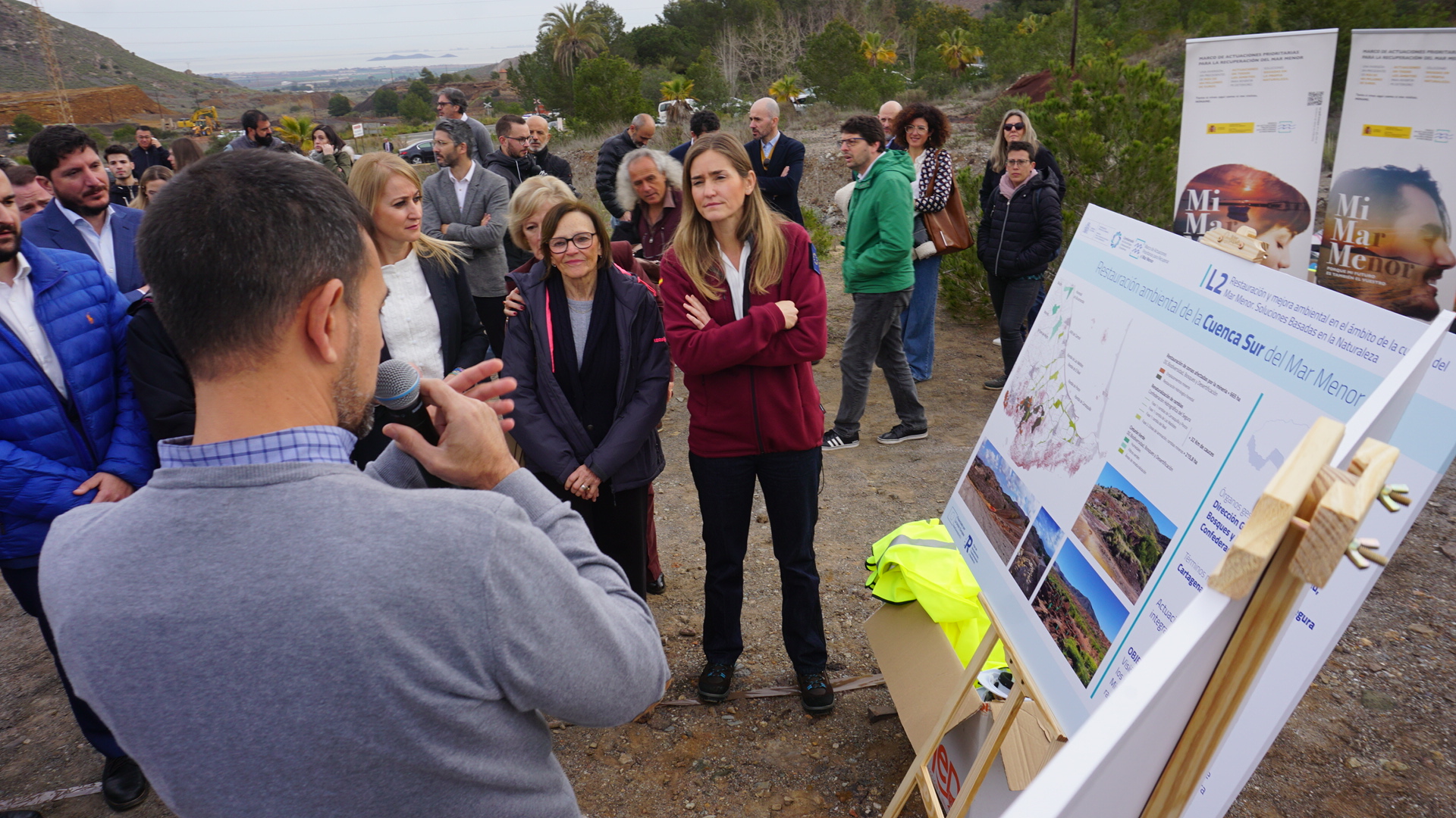 Sara Aagesen visita la Sierra Minera de Cartagena y La Unión