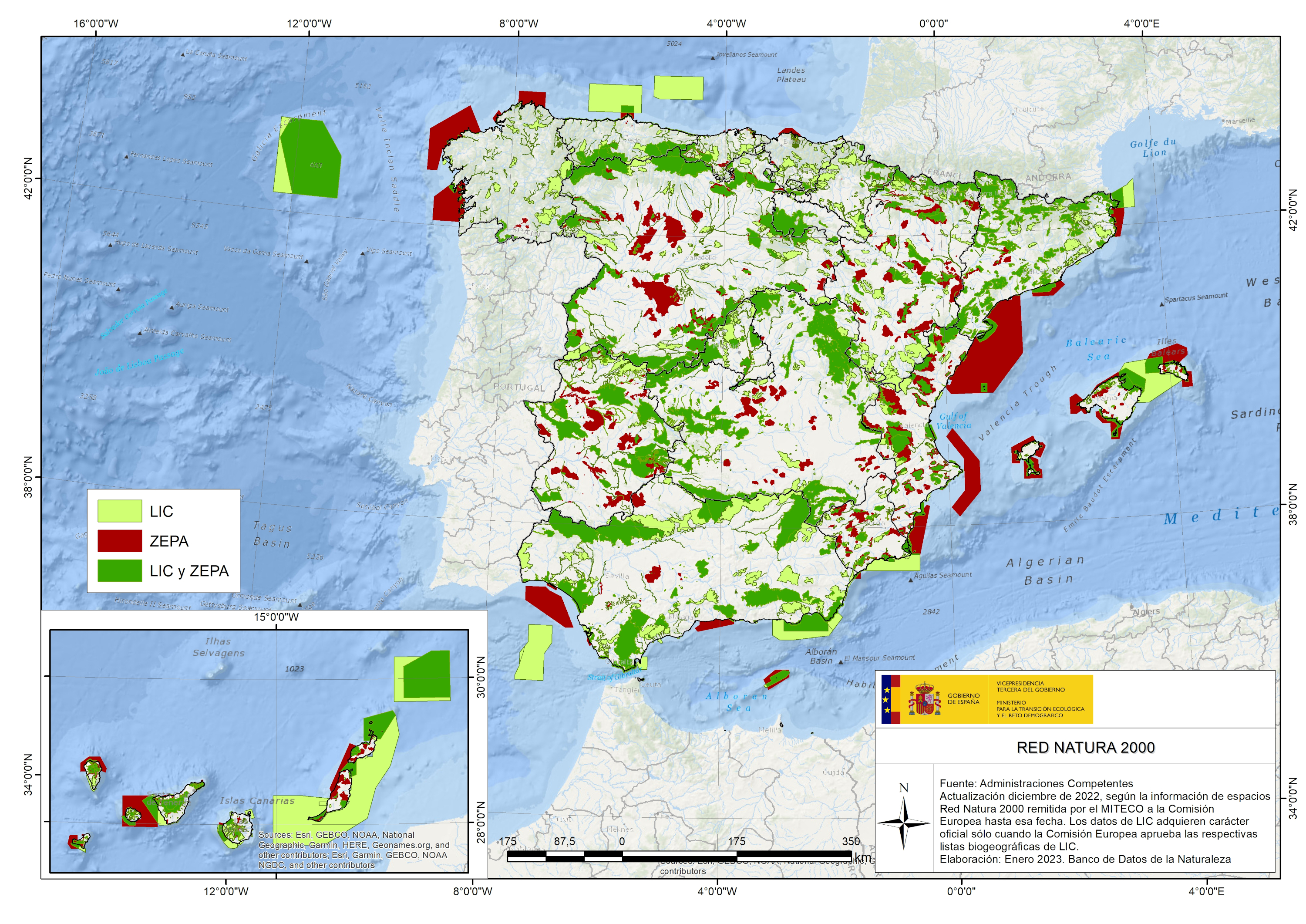 Red Natura 2000: Cartografía