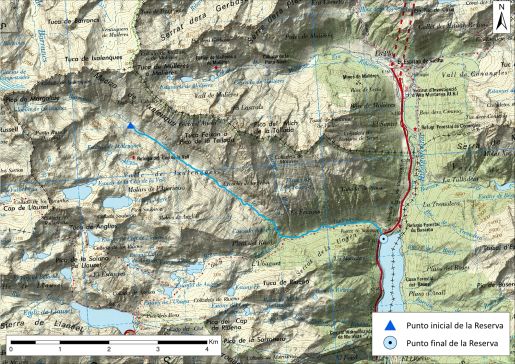 Mapa detalle Río Salenca